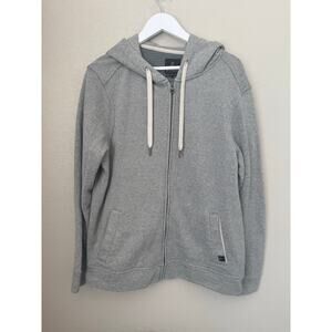 PrAna Full Zip Hoodie Jacket Men’s Size Medium Fleece Lined Gray